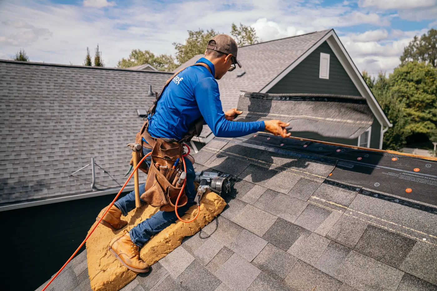 Commercial roof inspection documented in Rocky Ripple
